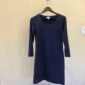 EUC Lilly Pulitzer Navy Knit Dress